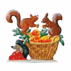 Squirrels on Basket