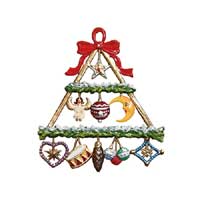 Christmas Ornaments : Small Gift Pyramid 