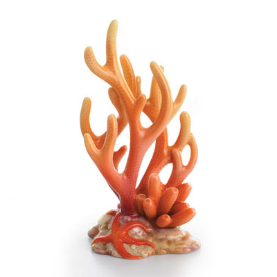 By the Sea design buckhorn coral figurine