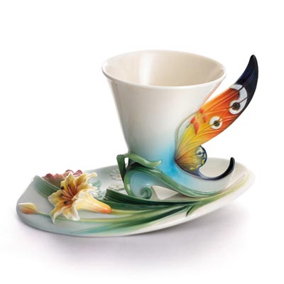 Buckeye Butterfly cup/saucer set - Retired
