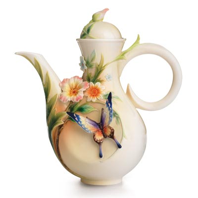 Fluttering Beauty and butterfly teapot
