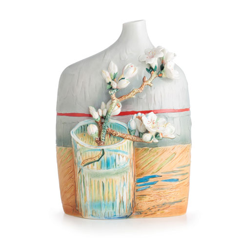 Van Gogh Blossoming Almond Branch in a Glass mid size vase